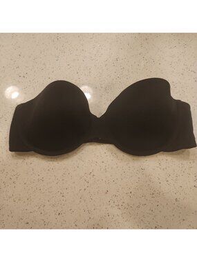 Sweet Nothings Maidenform Strapless Bra 36C Black Underwire *no Straps